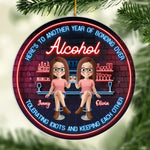 Custom Name Funny Drinking Friends Gifts - Personalized Ornament