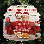 Custom Name First Christmas Together Gifts for Couples - Personalized Ornament