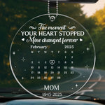 Custom Memorial Mom Remembrance Gift - Personalized Car Ornament
