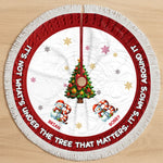 Custom Name Snowman Christmas Family Decor - Personalized Tree Skirt