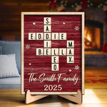 Custom Name Christmas Family Gifts - Personalized Wooden Plaque