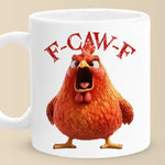 Funny Angry Chicken Gift for Bird Lovers - Humorous Coffee Mug