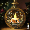 Custom Candlelight Lantern Ornament - Personalized Pet Christmas Memorial Sympathy Gifts For Dogs, Cats - Forever Missed Forever Loved