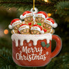 Custom Acrylic Ornament - Personalized Christmas Birthday Gifts For Mom, Dad, Brother, Sister, Kids - Love Makes Us Melt