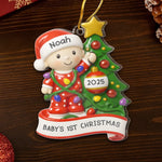Custom Name Baby's 1st Christmas Gifts - Personalized Ornament