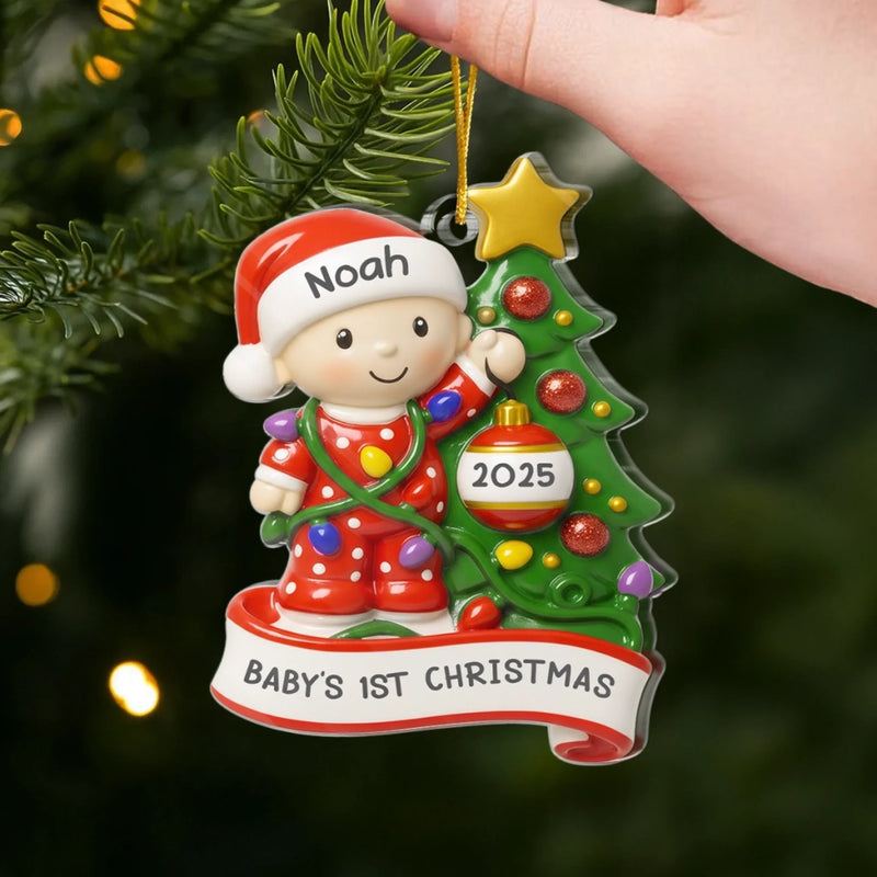 Custom Name Baby's 1st Christmas Gifts - Personalized Ornament