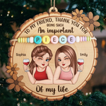 Custom Best Friend Name Gifts - Personalized Ornament