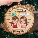 Custom Best Friend Name Gifts - Personalized Ornament