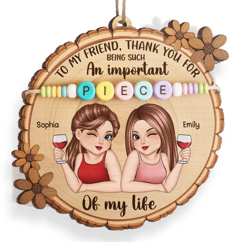 Custom Best Friend Name Gifts - Personalized Ornament