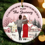 Custom Name Christmas Friendship Gifts - Personalized Ceramic Ornament