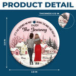 Custom Name Christmas Friendship Gifts - Personalized Ceramic Ornament