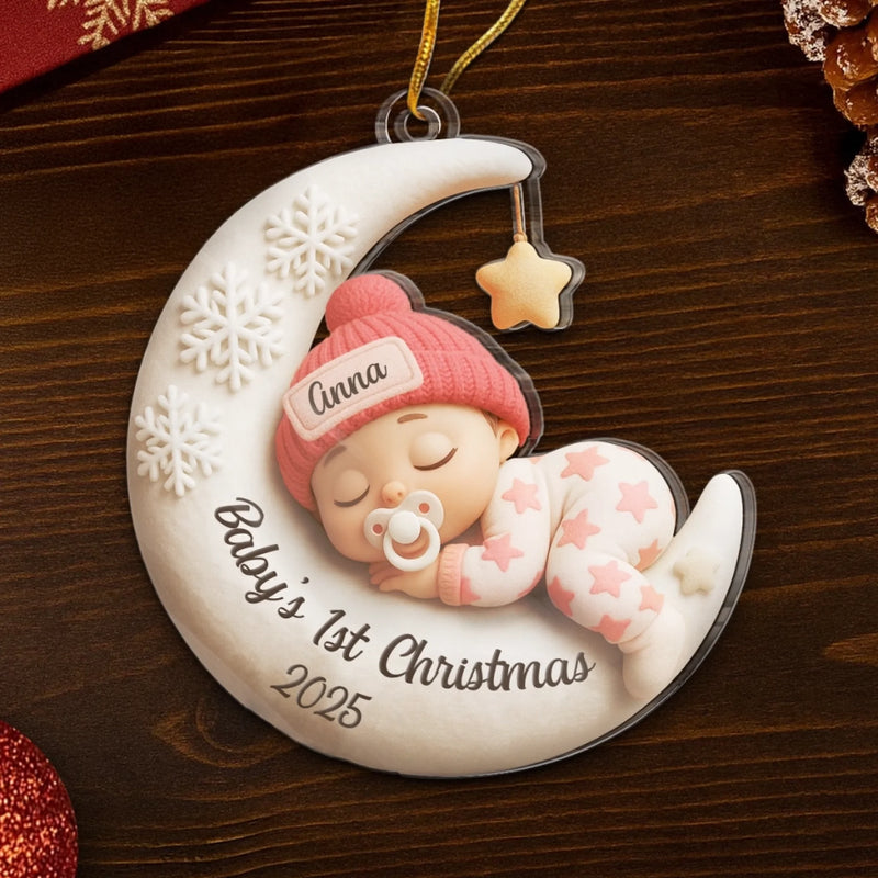 Custom Name Baby's First Christmas Gifts - Personalized Ornament