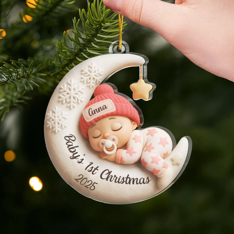 Custom Name Baby's First Christmas Gifts - Personalized Ornament
