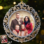 Custom Family Photo Christmas Gifts - Personalized Ornament