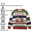 We Need A Beer And Our Cats - Dog & Cat Personalized Custom Ugly Sweatshirt - Unisex Wool Jumper - Christmas Gift For Husband Wife, Pet Owners, Pet Lovers