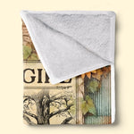 Custom Name Book Lover Gifts for Girls - Personalized Blanket