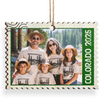 Custom Photo Colorado Family Christmas Gifts - Personalized Ornament