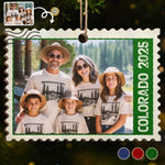 Custom Photo Colorado Family Christmas Gifts - Personalized Ornament