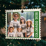 Custom Photo Colorado Family Christmas Gifts - Personalized Ornament