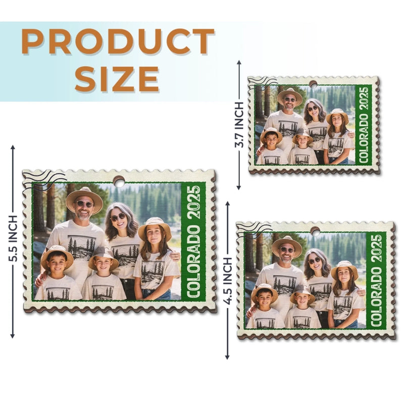 Custom Photo Colorado Family Christmas Gifts - Personalized Ornament
