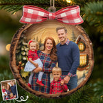 Custom Family Photo Christmas Gifts - Personalized Ornament