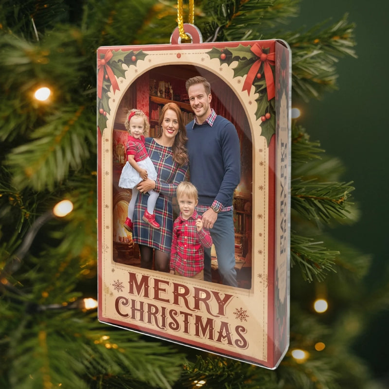 Custom Family Photo Christmas Gifts - Personalized Ornament