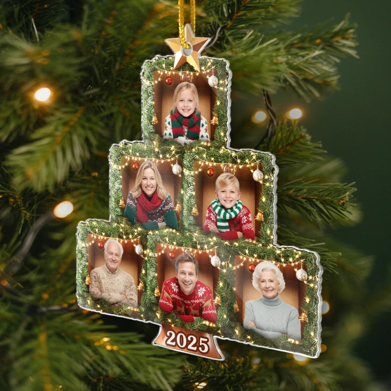 Custom Family Photo Christmas Gifts - Personalized Ornament