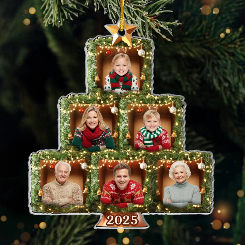 Custom Family Photo Christmas Gifts - Personalized Ornament