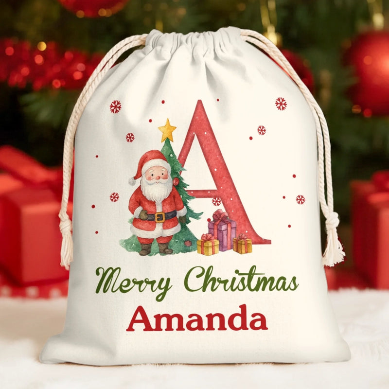 Custom Snowman Favor Bag - Personalized Christmas Birthday Gifts For Kids - Sweet Holiday Joy