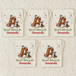 Custom Name Christmas Gingerbread Baking Gifts - Personalized Christmas Favor Bag