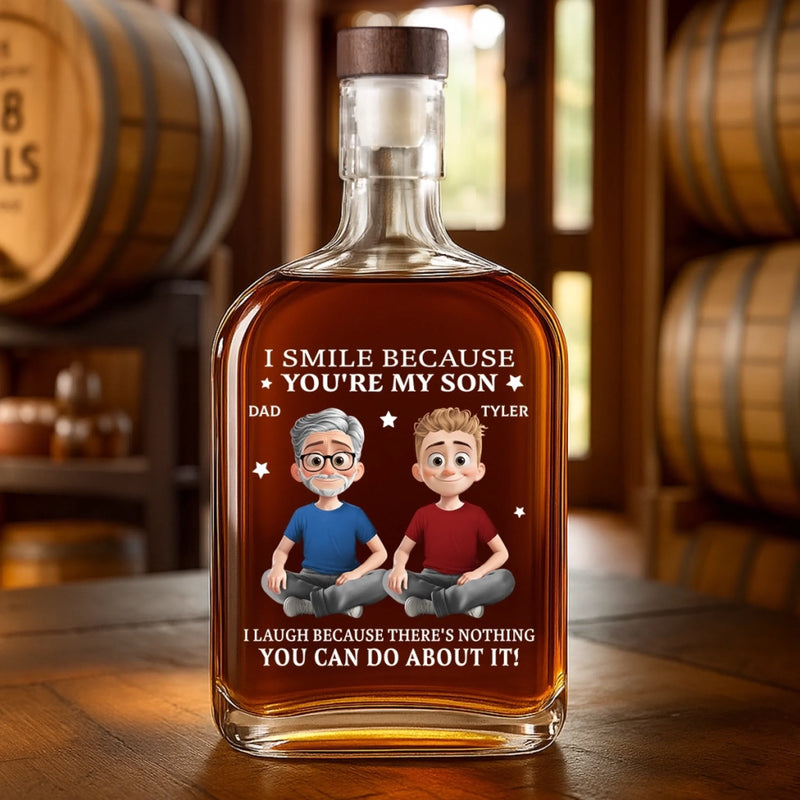 Custom Whiskey Bottle - Personalized Birthday Gifts For Mom, Dad, Son, Daughter - Good Times Flow