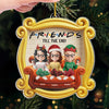 Custom Acrylic Ornament - Personalized Best Friend Christmas Birthday Gifts For Women, Besties, Sisters, BFF - Laughter Wrapped In Friendship