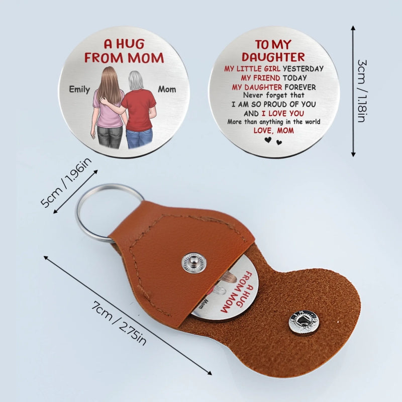 Custom Name Daughter Gifts from Mom - Personalized Pocket Hug