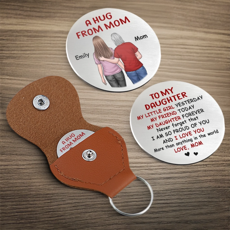 Custom Name Daughter Gifts from Mom - Personalized Pocket Hug