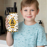 Custom Name Construction Truck Gifts for Kids - Personalized Kid Water Bottle
