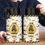 Custom Name Construction Truck Gifts for Kids - Personalized Kid Water Bottle
