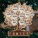 Custom Family Tree Christmas Gifts - Personalized Ornament