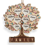 Custom Family Tree Christmas Gifts - Personalized Ornament