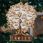 Custom Family Tree Christmas Gifts - Personalized Ornament
