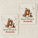Custom Name Christmas Gingerbread Baking Gifts - Personalized Christmas Favor Bag