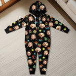 Custom Photo Christmas Gifts for Families - Personalized Adult Onesie