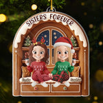 Custom Name Christmas Gifts for Sisters - Personalized Ornament