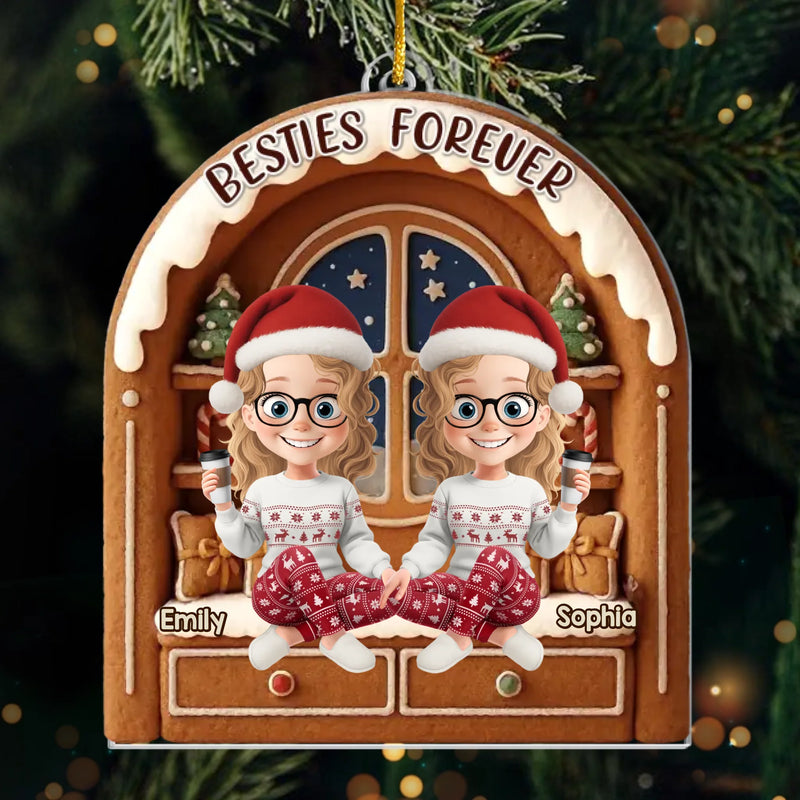 Custom Name Christmas Gifts for Sisters - Personalized Ornament