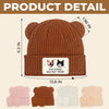 Custom Photo Baby Beanie And Mittens Set - Personalized Baby Shower, Gender Reveal Gifts For New Moms, New Dads, New Parents, Dog Cat Lovers - Dream Big Little One