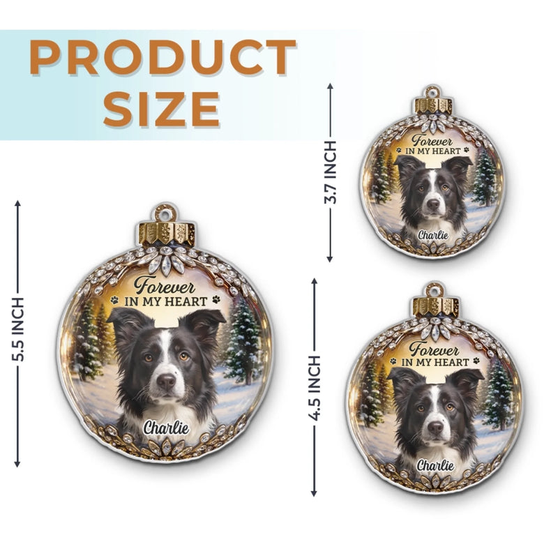 Custom Pet Photo Memorial Christmas Gifts for Dog Lovers - Personalized Ornament