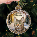 Custom Pet Photo Memorial Christmas Gifts for Dog Lovers - Personalized Ornament