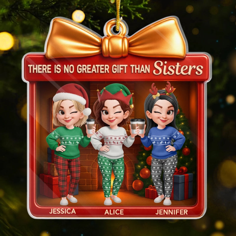 Custom Acrylic Ornament - Personalized Best Friend Christmas Birthday Gifts For Women, Besties, Sisters, BFF - Making Merry Memories Together