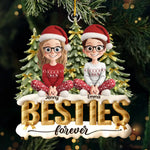 Custom Name Christmas Besties Gifts for Girls - Personalized Ornament