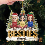 Custom Name Christmas Besties Gifts for Girls - Personalized Ornament