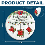 I Wish We Lived Closer Christmas State Decor - Ceramic Ornament